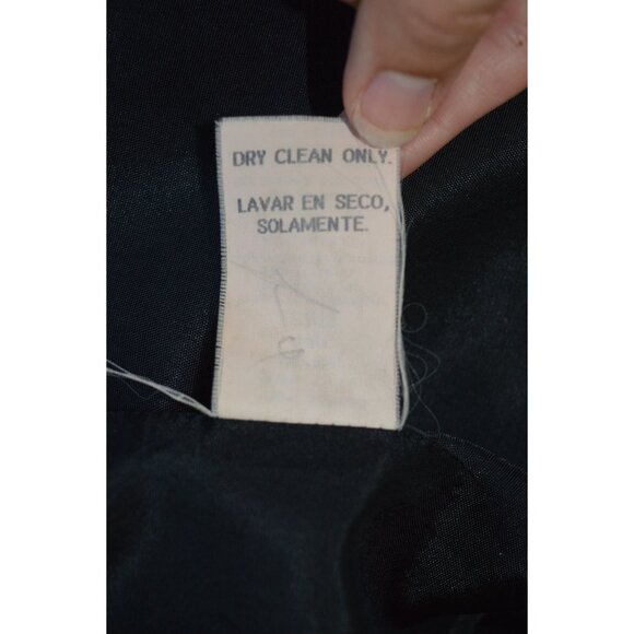Sag Harbor Single Breast Black Blazer 100% Wool Women Size 14 Petite Suit Jacket - Picture 6 of 10